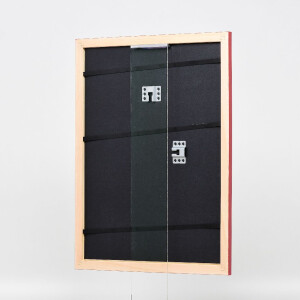 Marco de fotos de madera Effect Profil 43 rojo brillo alto 42x59,4 cm Vidrio museo