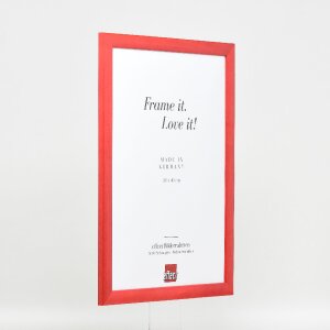 Marco de fotos de madera Effect Profil 43 Lachs 50x100 cm con cristal de museo