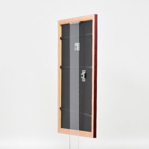 Marco de fotos de madera Efecto Profil 43 Rojo 50x60 cm Vidrio Museo