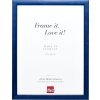 Marco de fotos de madera Effect Profil 43 royalblau 50x65 cm con cristal de museo