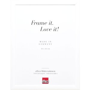 Marco de fotos de madera efecto Profil 43 blanco...