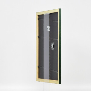 Marco de fotos de madera Effect Profil 43 verde pino 60x90 cm Vidrio museo 0439-6090-14