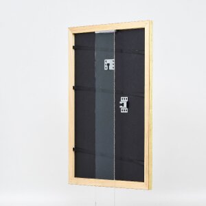 Marco de fotos de madera effect Profil 43 gold 62x93 cm con cristal de museo
