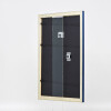 Marco de fotos de madera Effect Profil 43 royalblau 70x100 cm con cristal de museo