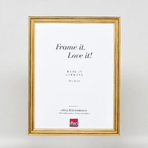 Marco de fotos de madera efecto Profil 44 oro 60x90 cm con cristal de museo