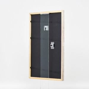 Marco de fotos de madera efecto Profil 51 antiguosilber 42x59,4 cm vidrio museo