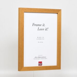 Efecto marco de madera Perfil 52 roble 59,4x84,1 cm cristal de museo