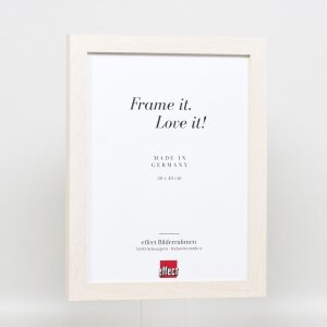 Efecto Marco de madera Perfil 52 blanco 70x70 cm Vidrio Museo