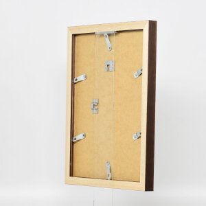 Efecto marco de madera Perfil 52 marrón oscuro 61x91,5 cm cristal de museo