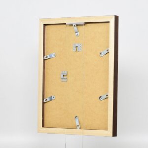 Efecto marco de madera Perfil 52 marrón oscuro 61x91,5 cm cristal de museo