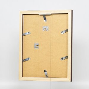 Efecto marco de madera Perfil 52 marrón oscuro 61x91,5 cm cristal de museo