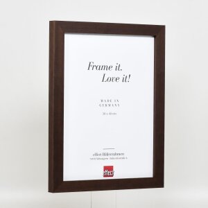 Efecto marco de madera Perfil 52 marrón oscuro 61x91,5 cm cristal de museo