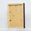 Efecto marco de madera perfil 55 negro 10x15 cm cristal de museo