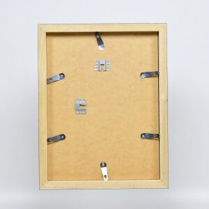Efecto marco de madera perfil 55 negro 20x25 cm cristal de museo