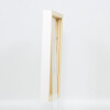 Efecto marco de madera perfil 55 blanco 24x30 cm cristal de museo