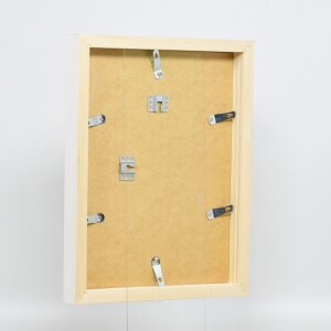 Efecto Marco de madera Perfil 55 blanco 25x60 cm Vidrio Museo
