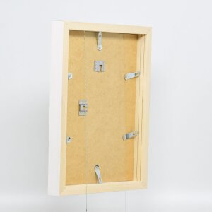 Efecto Marco de madera Perfil 55 blanco 25x60 cm Vidrio Museo