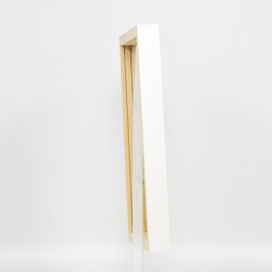 Efecto Marco de madera Perfil 55 blanco 25x60 cm Vidrio Museo