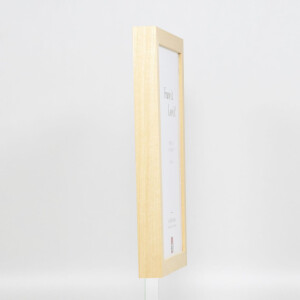 Efecto marco de madera perfil 55 natural 60x80 cm cristal de museo