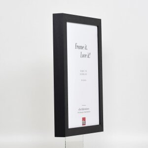 Marco de madera Effect Profile 55 negro 10,5x14,8 cm cristal de museo