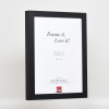 Marco de madera Effect Profile 55 negro 10,5x14,8 cm cristal de museo