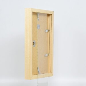 Efecto marco de madera perfil 55 nature 10,5x14,8 cm cristal de museo