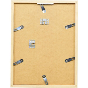 Marco de fotos de madera efect Profil 58 blanco 50x65 cm con cristal de museo