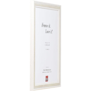 Marco de fotos de madera Effect 0649-1827-05 Profil 64 blanco 18x27 cm con cristal de museo