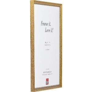 Effect Bilderrahmen Holz Profil 66 antikgold 20x25 cm mit Museumsglas