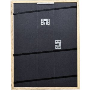 Marco de fotos de madera con perfil 66 blanco 24x30 cm con cristal de museo