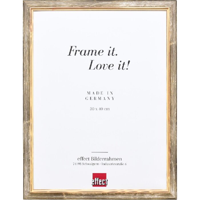 Marco de fotos de madera Effect Profil 67 Marrón 13x13 cm con cristal de museo