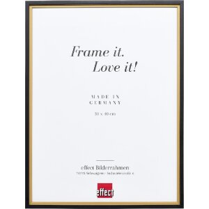 Marco de fotos de madera Profil 69 dorado 25x30 cm con...