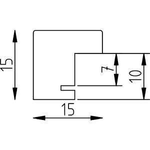 Marco de fotos de madera Profil 70 Roble 20x28 cm con vidrio de museo