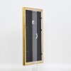 Efecto marco de madera perfil 85 oro 13x13 cm cristal de museo