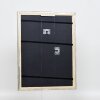 Efecto marco de madera perfil 85 plata 13x18 cm cristal de museo