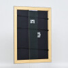 Efecto marco de madera perfil 94 plata 20x28 cm cristal de museo