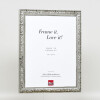 Efecto marco de madera perfil 94 plata 20x28 cm cristal de museo