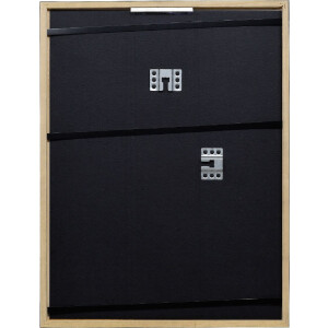 Marco de fotos de madera Effect Profil 2330 negro 10x15 cm con cristal de museo