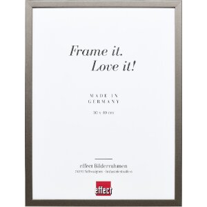 Marco de fotos Effect Profil Top S Platin 30x45 cm con...