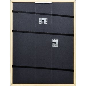 Marco de fotos de madera Effect Profil Top S platin 10,5x14,8 cm con vidrio museo