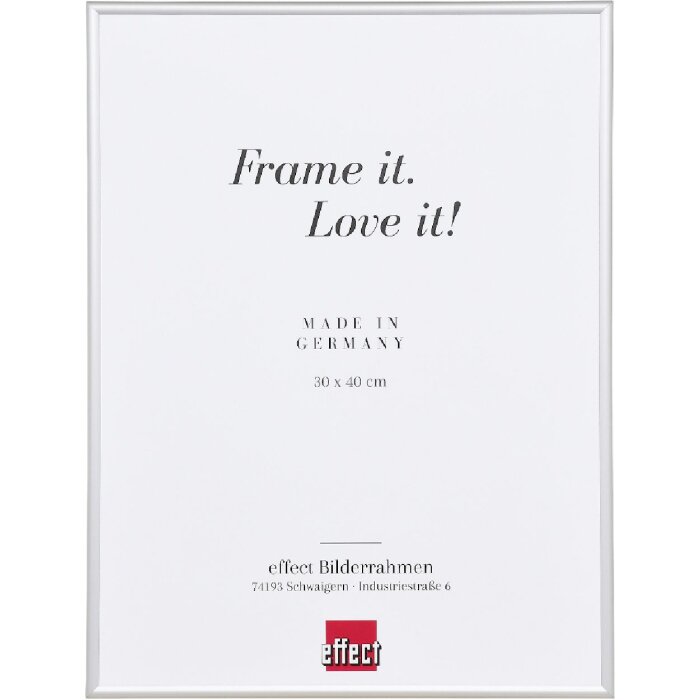 Marco de fotos Effect A1 Protección contra incendios Alu S1 21x29,7 cm plata cristal de museo