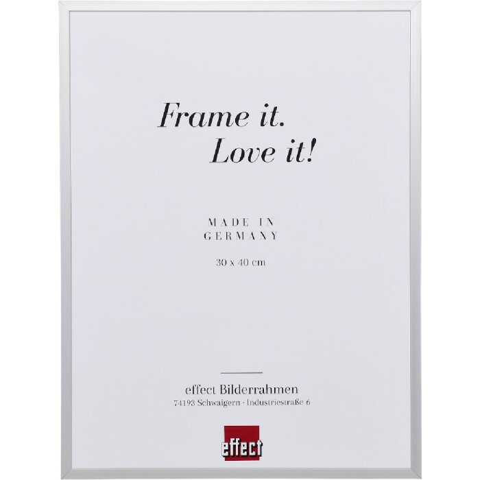 Marco de fotos Effect A1 Protección contra incendios Alu Serie 2 Plata 50x50 cm Cristal de museo