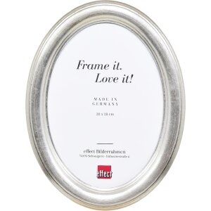 Marco de fotos ovalado Effect HB 9x12 cm plateado