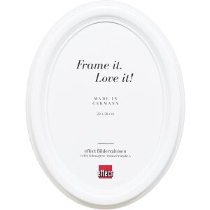 Marco de fotos ovalado Effect HB 18x24 cm blanco