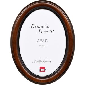 Marco de fotos ovalado Effect HB 20x28 cm color nuez