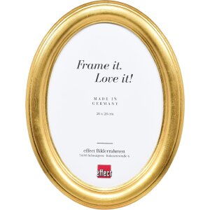 Marco de fotos ovalado Effect HB 28x35 cm dorado