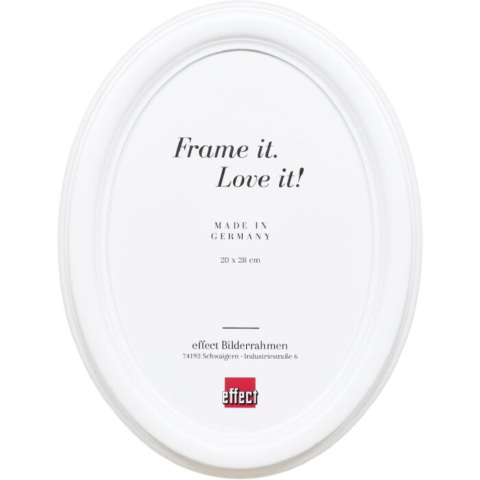 Marco de fotos ovalado Effect HB 30x40 cm blanco