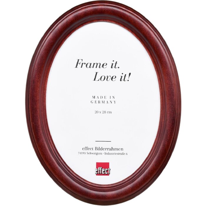 Marco de fotos ovalado Effect Profil HB 40x50 cm color mahogani