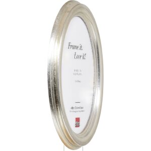 Marco de fotos ovalado Effect HB 50x50 cm plateado