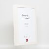 Efffect Marco de madera Perfil 55 Jersey Marco 60x90 cm blanco cristal transparente